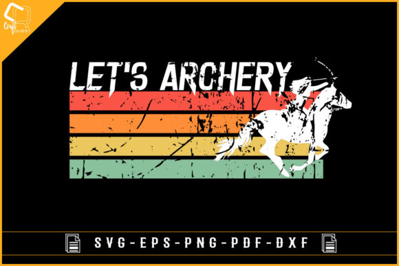 Let's Archery Vintage Retro Sublimation