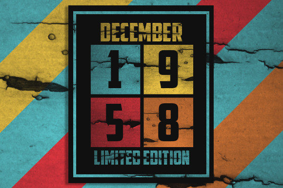 Retro December 1958 Limited Edition